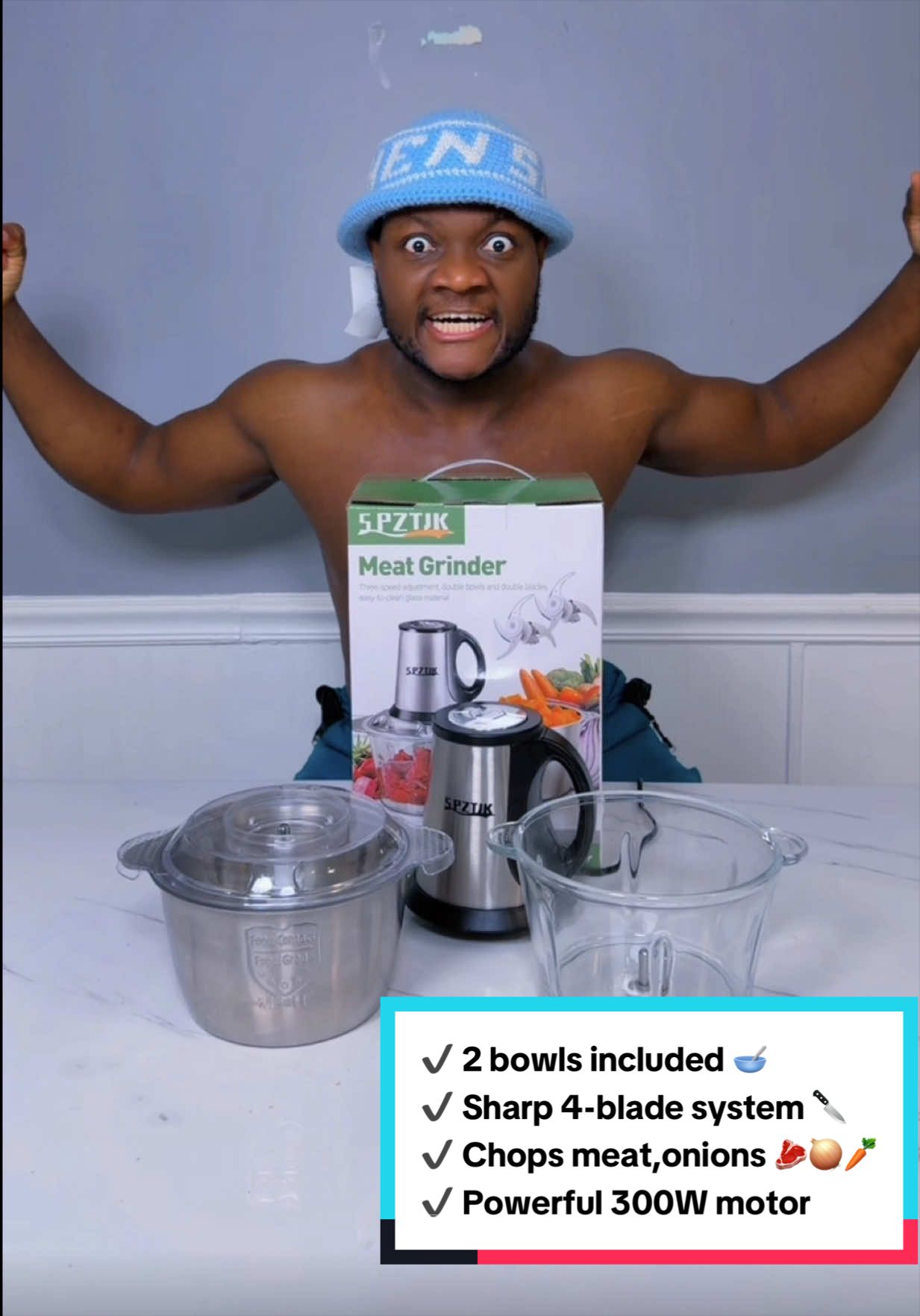 Still chopping everything by hand? 😩🔪 This powerful electric food chopper make
